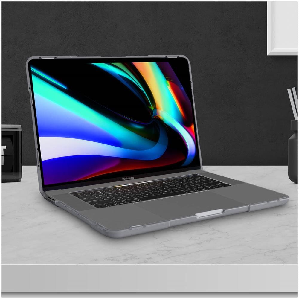 Cover Apple Macbook Pro 16 2019 Integrale Rigida Contorno Morbido Grigio - Foto 5