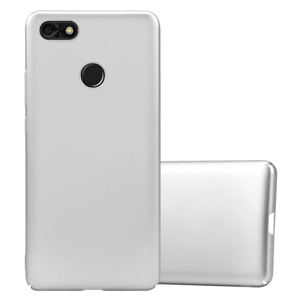 Custodia Compatibile Con Huawei Y6 2 Pro 2017 In Argento Metallo - Hard Case Coperchio Protettivo In Look Metallico Contro I Graffi E Gli Urti - Foto 1