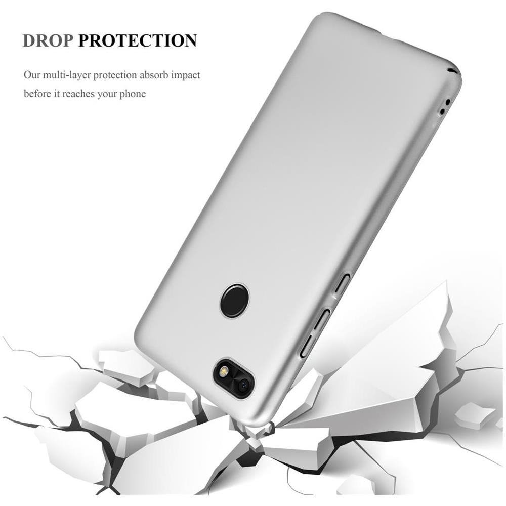 Custodia Compatibile Con Huawei Y6 2 Pro 2017 In Argento Metallo - Hard Case Coperchio Protettivo In Look Metallico Contro I Graffi E Gli Urti - Foto 8