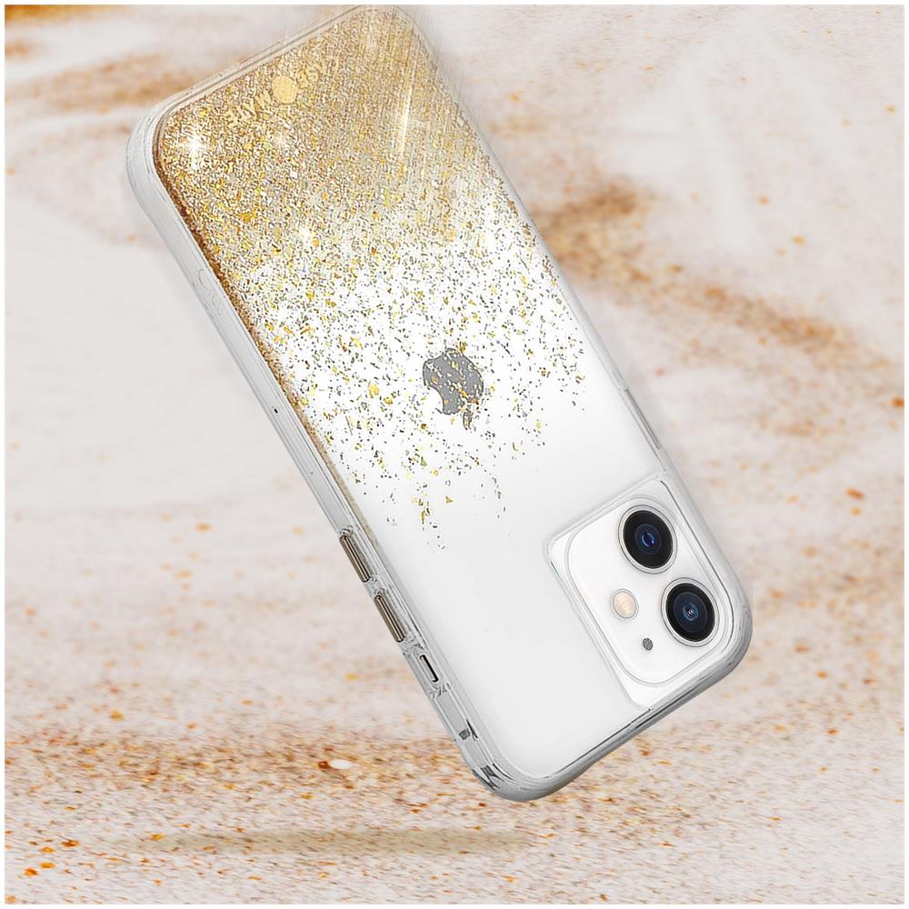 Cover Iphone 12 Mini Paillettes Twinkle Ombre Oro - Foto 5