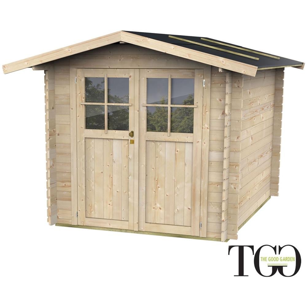 Casetta In Legno 25 Mm Per Attrezzi Willa 1 Con Porta Doppia Finestrata 215x180 Cm - Foto 1