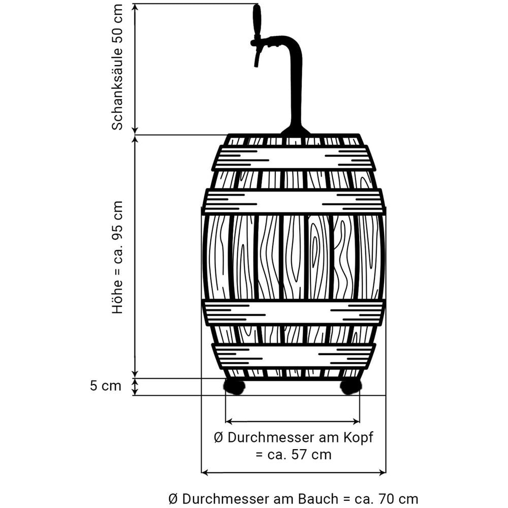 Dispenser Barrique Mobile Per Birreria, Set Completo Arrotolabile - Foto 2