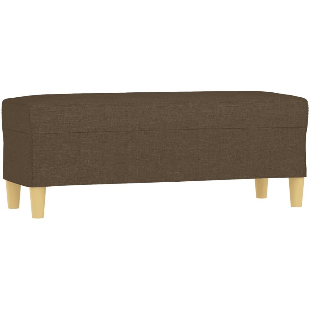 Panca Marrone 100x35x41 Cm In Tessuto - Foto 2