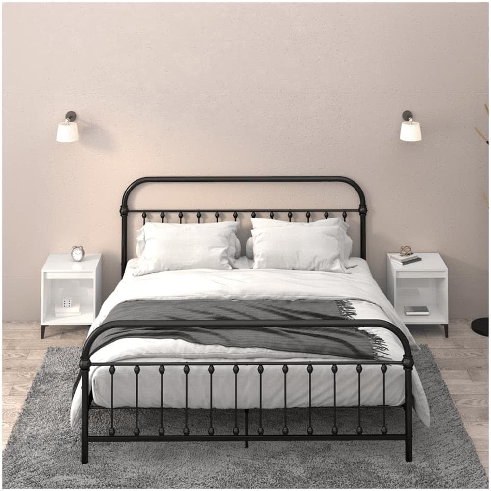 Comodini 2 Pz In Bianco Lucido 40x35x50 Cm - Foto 1