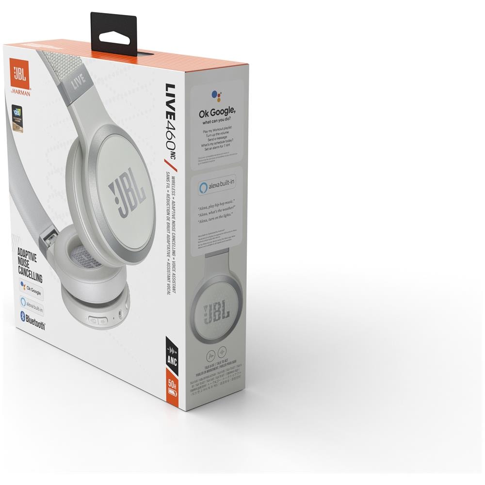 Live 460NC Cuffia Stereo Padiglione Auricolare Bluetooth con Microfono Integrato Colore Bianco - Foto 10