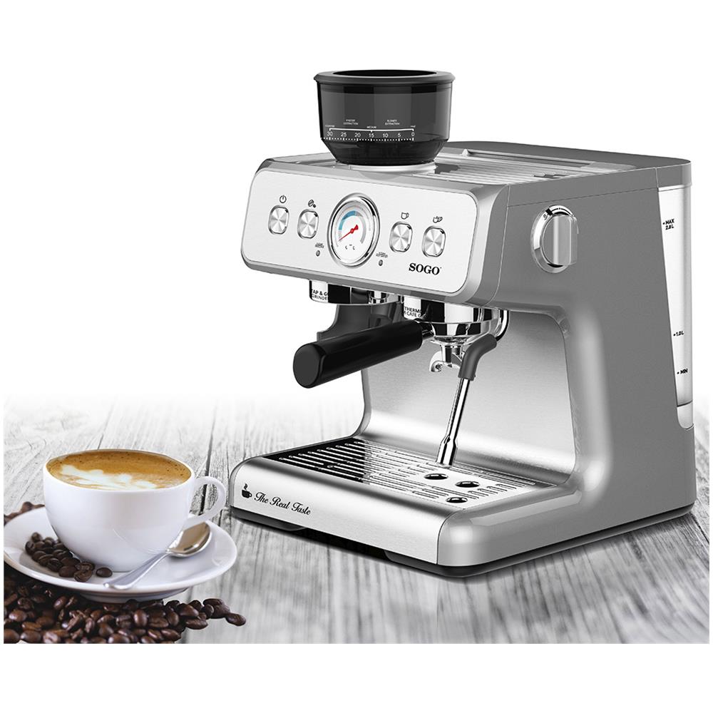 Caffettiera Espresso Professionale Con Macina Caffè 1550W 2.8L 30 impostazioni - Foto 1