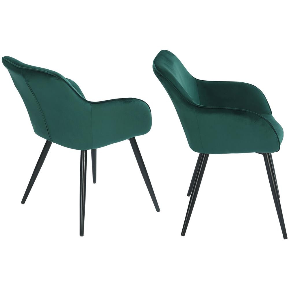 Sedia Vintage Gisele In Velluto Verde - Foto 2