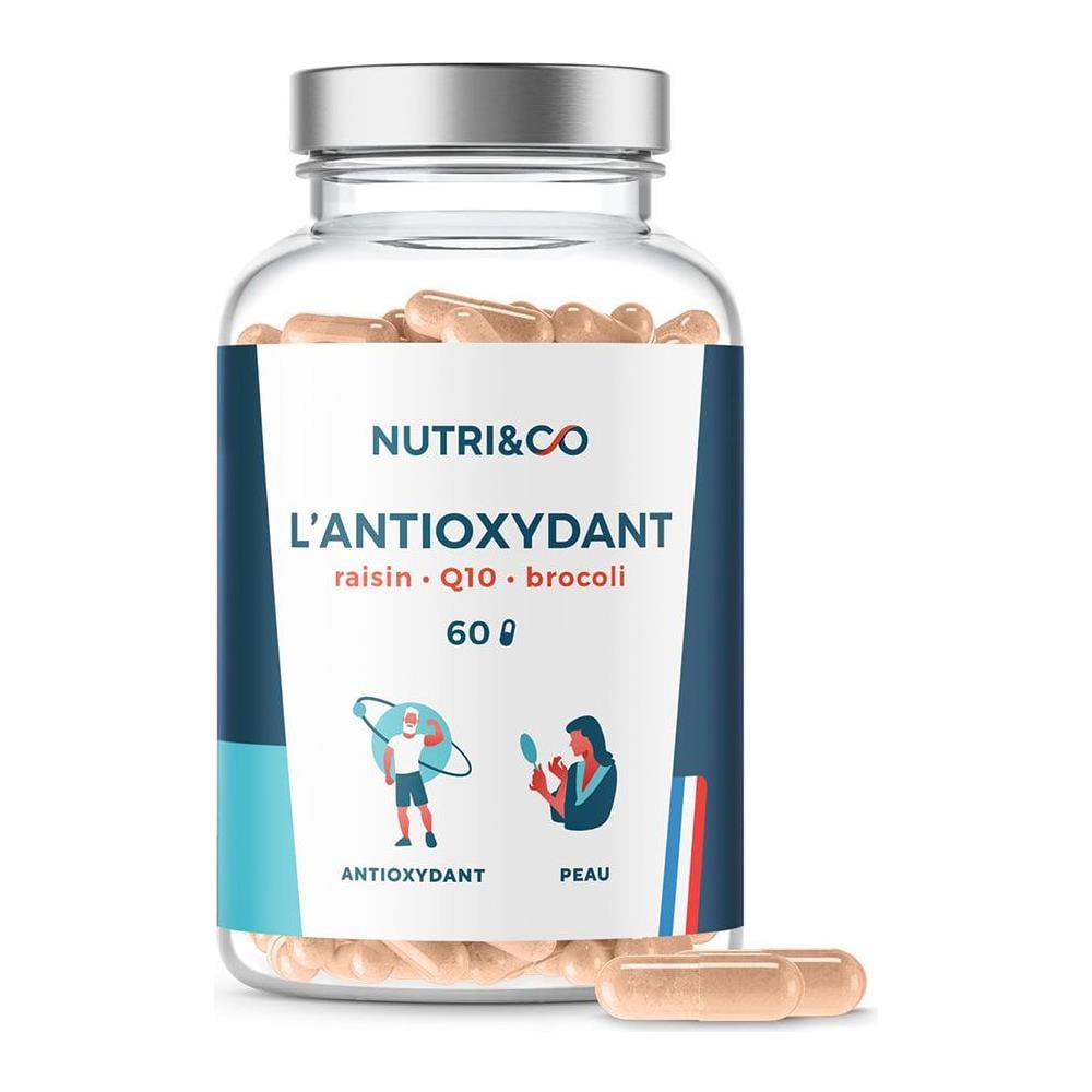 Antiossidante Coenzima Q10 Uva Broccoli 60 Capsule Pelle - Foto 1