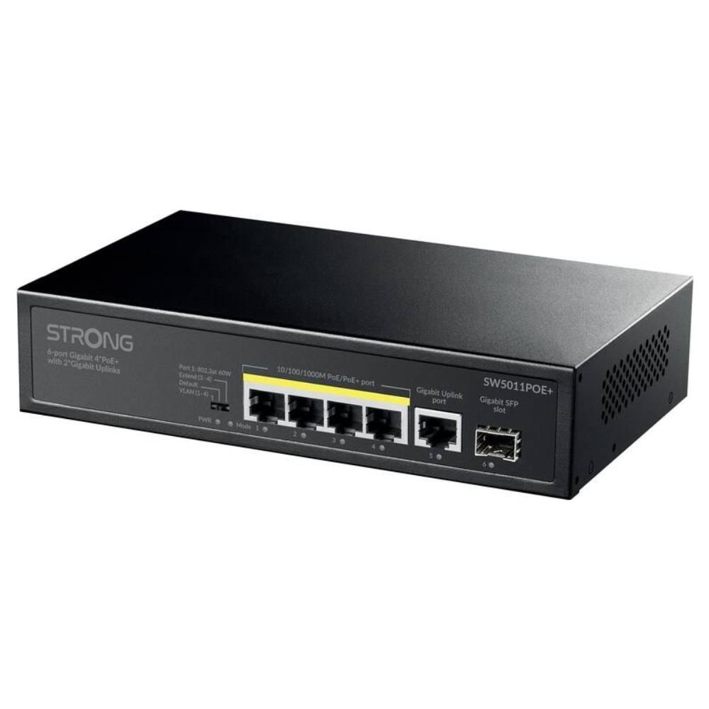 Switch Strong Non Gestito 4 Porte Gigabit Ethernet 10/100/1000 [SW5011POE+] - Foto 2