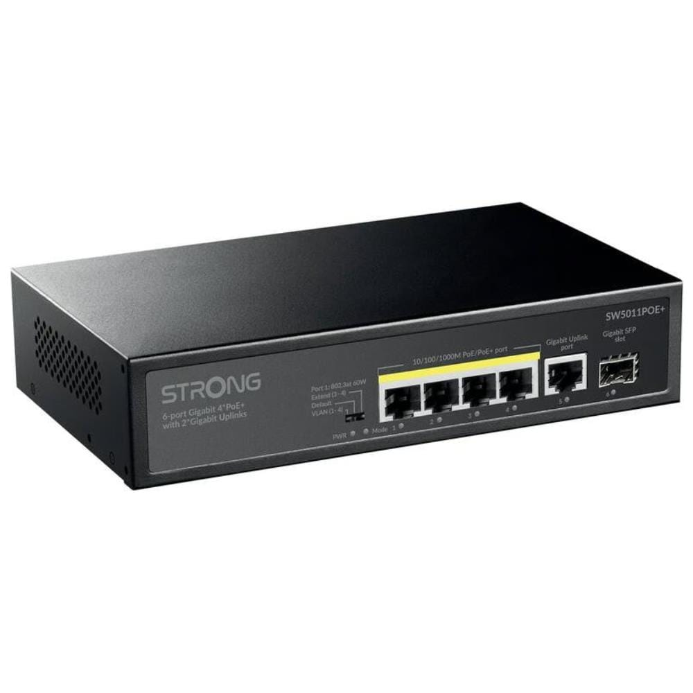 Switch Strong Non Gestito 4 Porte Gigabit Ethernet 10/100/1000 [SW5011POE+] - Foto 3