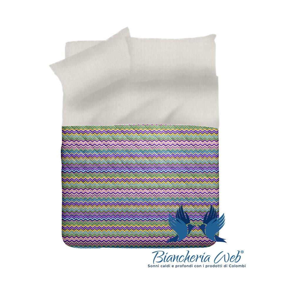 Trapuntino Piumino Estivo Primaverile 100g Disegno Baia 1 Piazza E Mezza Lilla - Foto 2