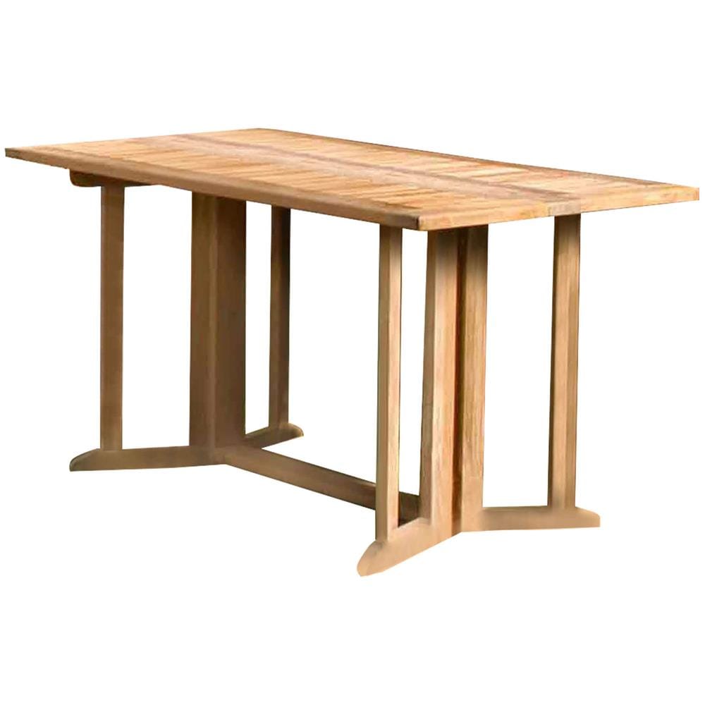 Tavolo Rettangolare Pieghevole In Legno Di Teak 150 X 80 Per Esterno Giardino Portico Ristorante Bar Hotel Albergo Agriturismo - Foto 1