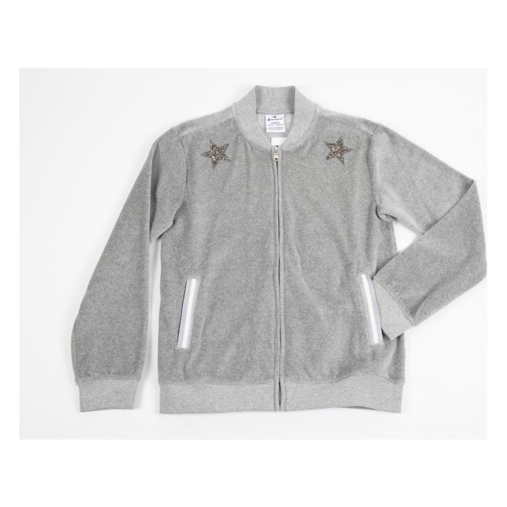 Felpa Junior Velour - Taglia: M - Colore: Grigio - Foto 1