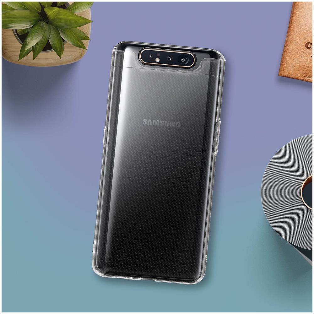 Cover Samsung Galaxy A80 Protezione Silicone Morbido Antishock Trasparente - Foto 5