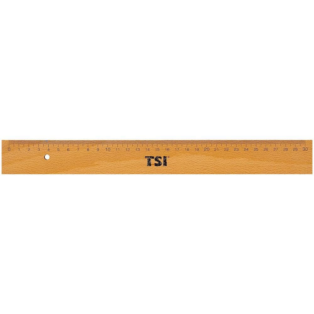 Inverter Onda Sinusoidale Modificata 46230 Righello In Legno Con Clip In Metallo E Bordi, 30 Cm - Foto 1
