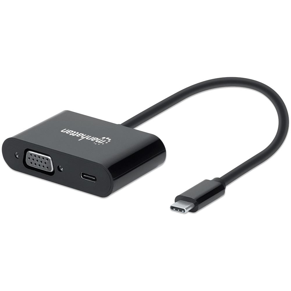 Usb-c To Usb-c (with Power Delivery) And Vga Converter Cable, 1080p, 5 Gbps (usb 3.2 Gen 1), Thunderbolt 3 Com - Foto 1