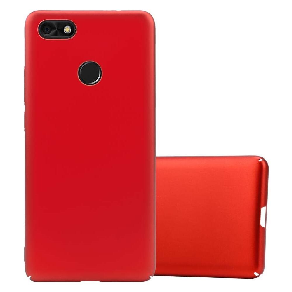 Custodia Compatibile Con Huawei Y6 2 Pro 2017 In Rosso Metallo - Hard Case Coperchio Protettivo In Look Metallico Contro I Graffi E Gli Urti - Foto 1