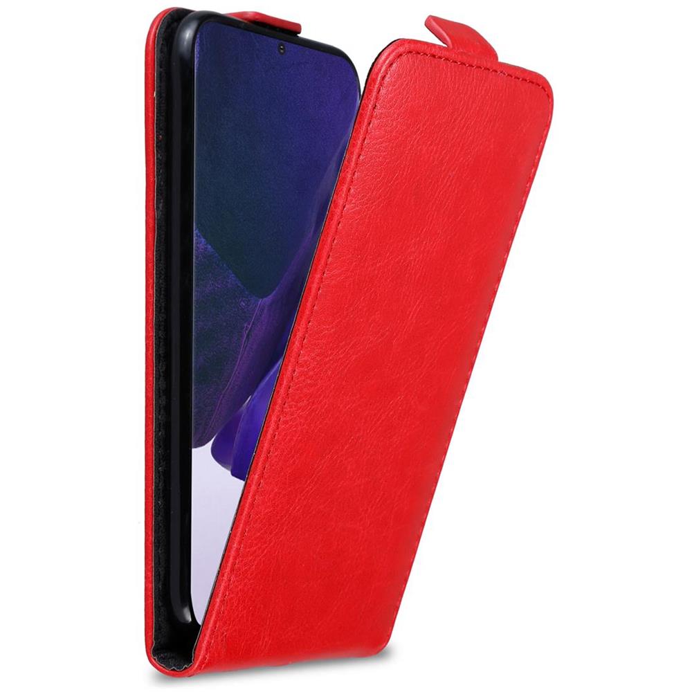 Custodia Compatibile Con Samsung Galaxy Note 20 Ultra In Rosso Mela - Coperchio Protettivo In Design Flip Con Chiusura Magnetica - Foto 1