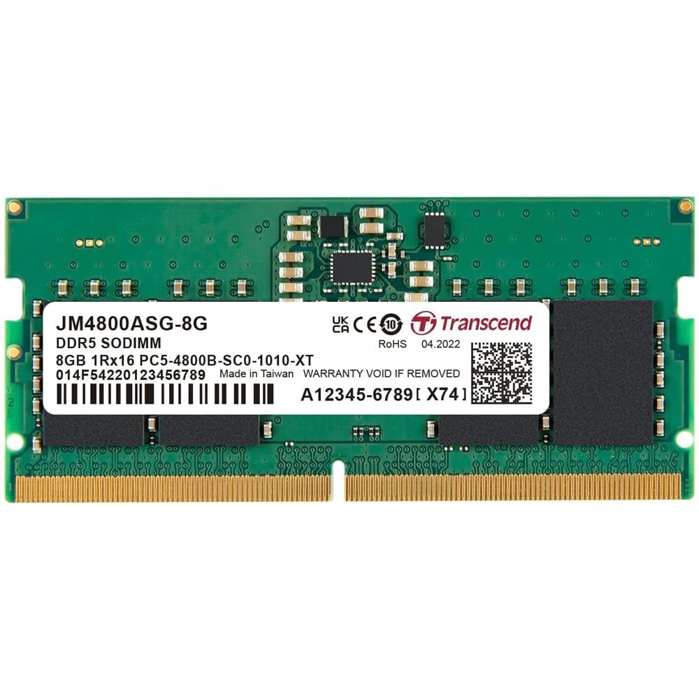 Memoria SO-DIMM JM4800ASG 8 GB (1x8 GB) DDR5 4800 MHz CL16 Colore Nero Verde - Foto 1