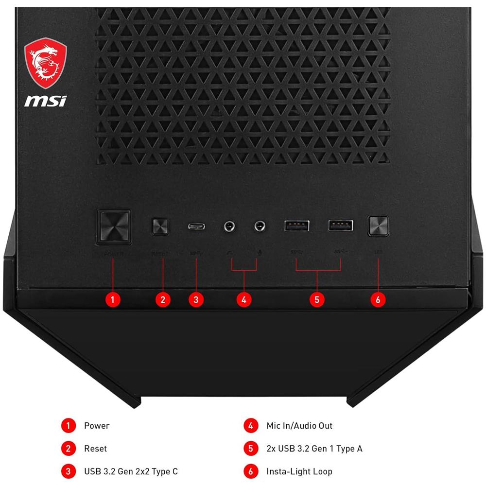 Case MEG PROSPECT 700 Midi Tower ATX / MicroATX / EATX / ITX Colore Nero (Finestrato) - Foto 6