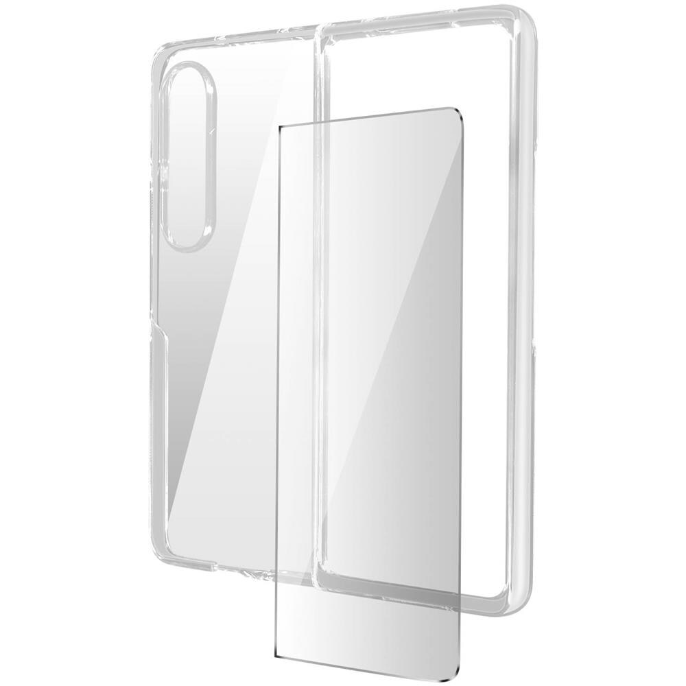 Cover Silicone Samsung Galaxy Z Fold4 + Vetro Temperato Trasparente - Foto 1