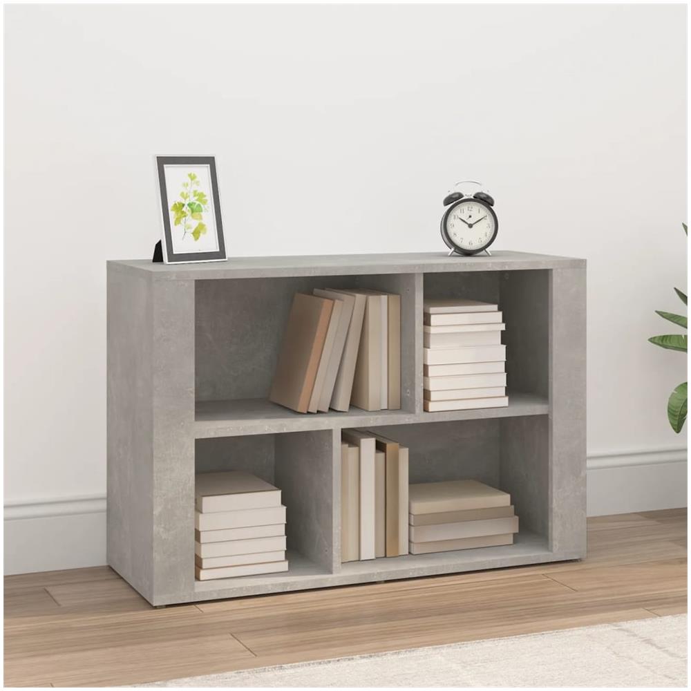 Credenza Grigio Cemento 80x30x54 Cm In Legno Multistrato - Foto 1