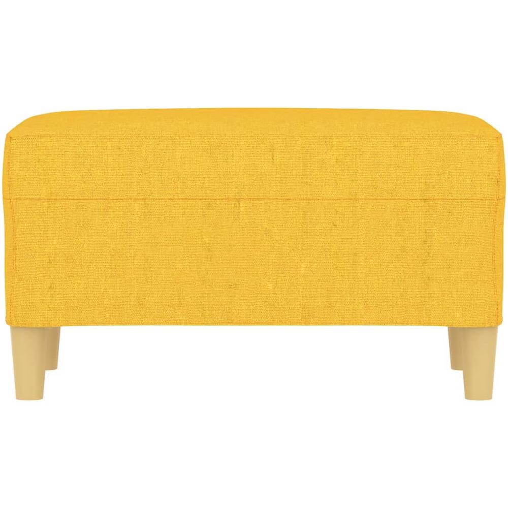 Panca Giallo Chiaro 70x35x41 Cm In Tessuto - Foto 3