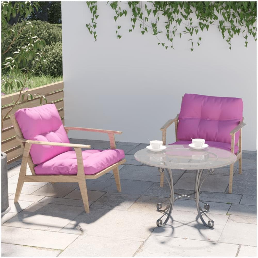 Cuscini Per Divani In Pallet 2 Pz Rosa In Tessuto - Foto 1