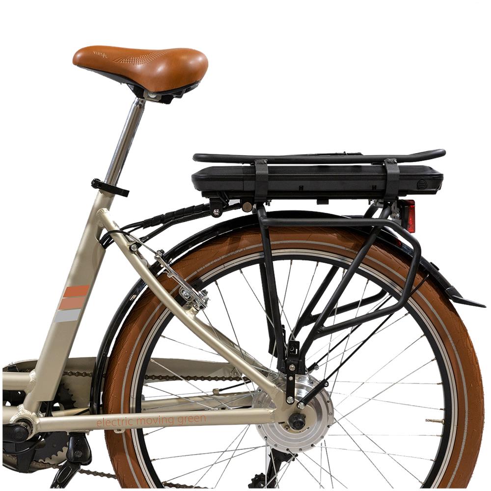 Bicicletta Elettrica E-Bike Audrey Ruote 26" Telaio in Alluminio Colore Champagne - Foto 10