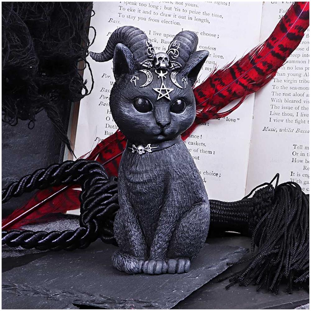 Nemesis Now - Figurina Del Gatto Cornuto Di Pawzuph - Foto 2