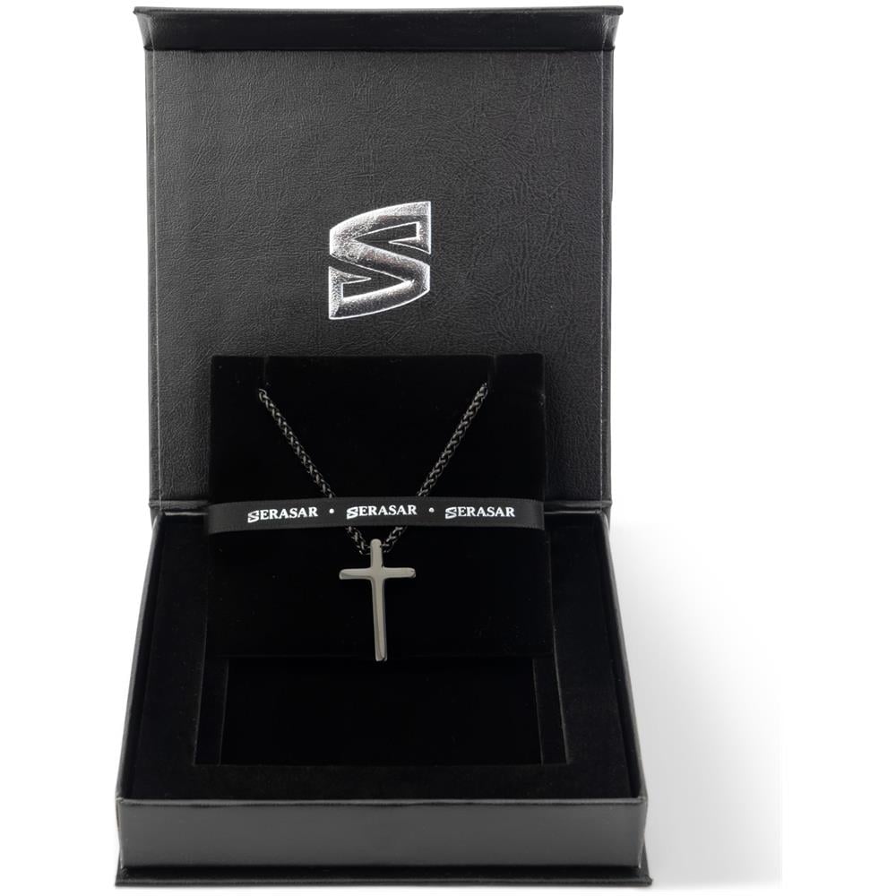 Collana da uomo in acciaio inossidabile, ""Lord"", 50cm, Nero - Foto 6