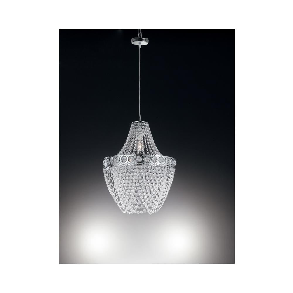 I-BOLERO / S40 - Lampadario classico decorato con cristalli 60 watt E27 - Foto 2