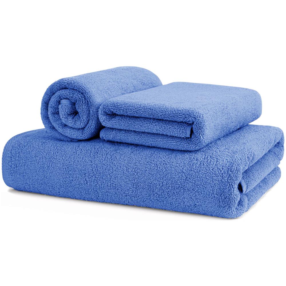 Asciugamani Salvietta Bagno In Morbida Spugna Modello Sophie Colore Blu Navy Telo Blu Navy - Foto 10