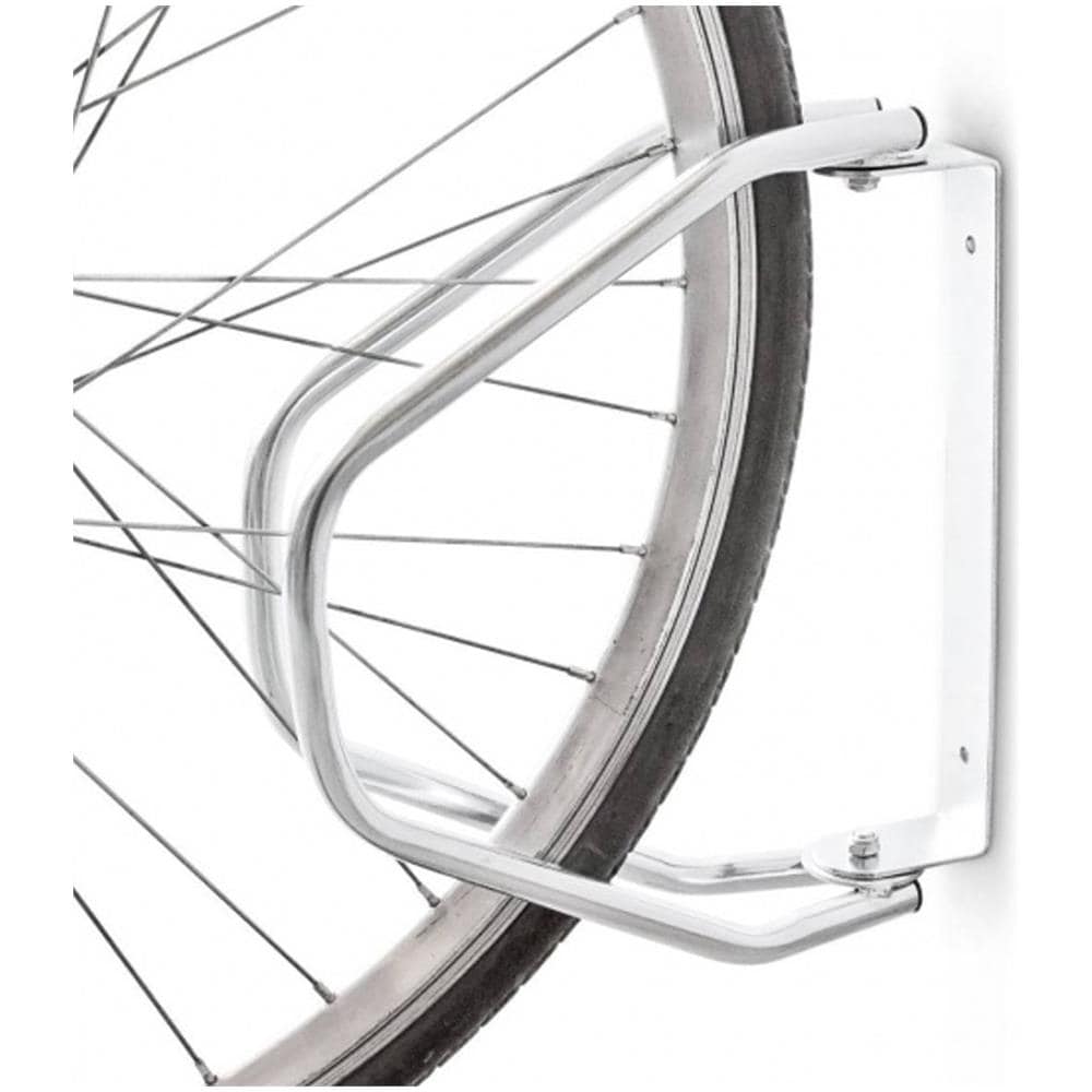 Parcheggio Porta Bici Da Parete 1 Posto Stand Cavalletto Bicicletta Acciaio Inox - Foto 1