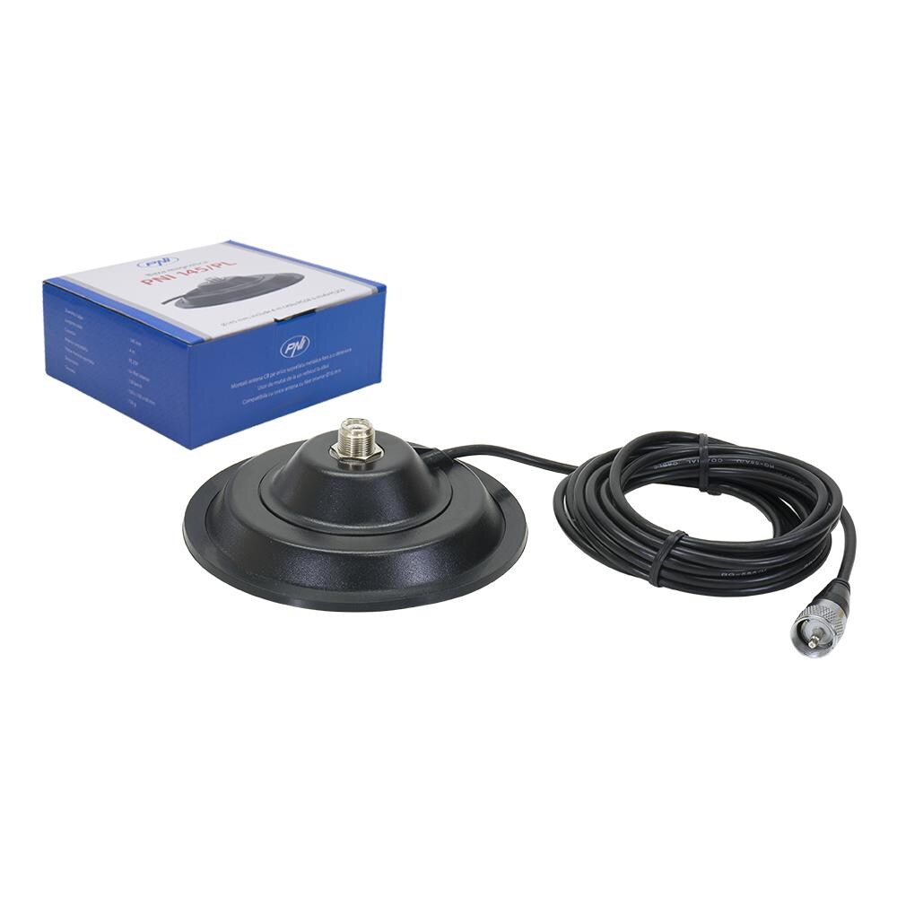 Cb Base Magnetica 145mm Pl Con 4m Cavo Nero - Foto 1