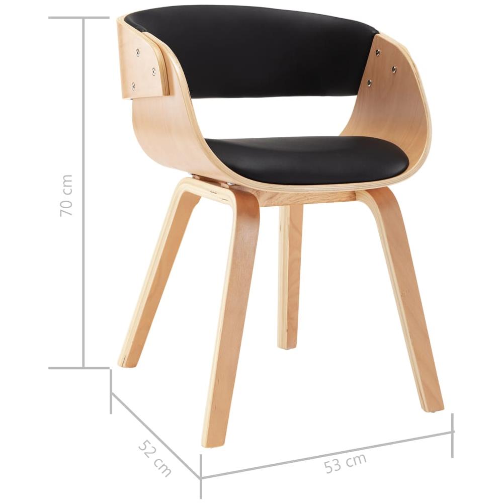 Sedie Da Pranzo 6 Pz Crema In Legno Piegato E Similpelle - Foto 2