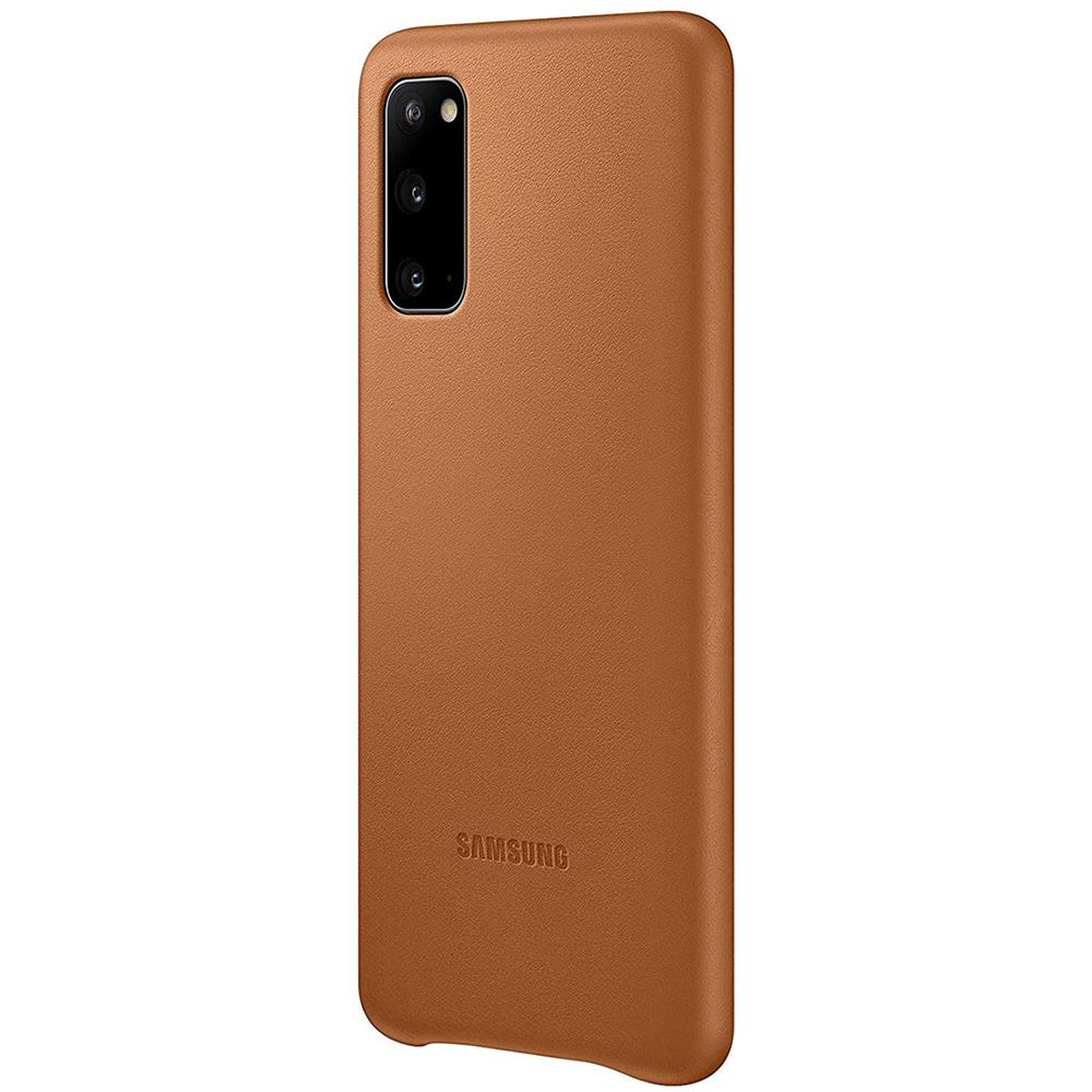 Custodia Leather Cover Ef-vg980laegeu Per Galaxy S20 Sm-g980 Marrone - Foto 2