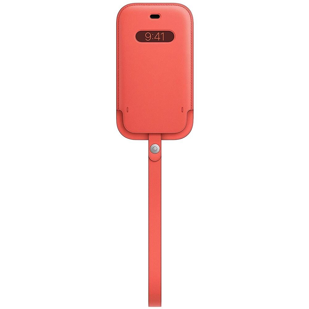 Custodia a Tasca MagSafe in Pelle per iPhone 12 Mini Colore Rosarancio - Foto 1