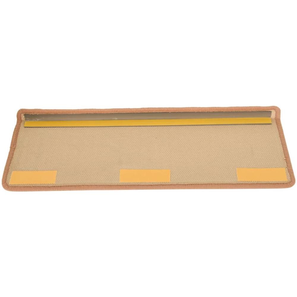 Tappetini Autoadesivi per Scale 15 pz 65x21x4 cm Beige - Foto 6