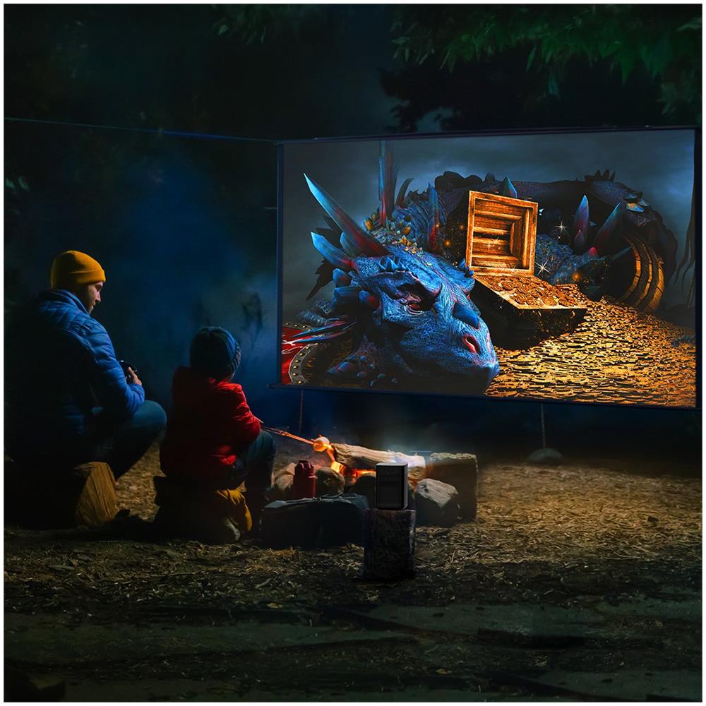 Proiettore Portatile Halo+ DLP 900 ANSI lumen Full HD 1920 x 1080 Pixel Compatibilità 3D Colore Grigio - Foto 6