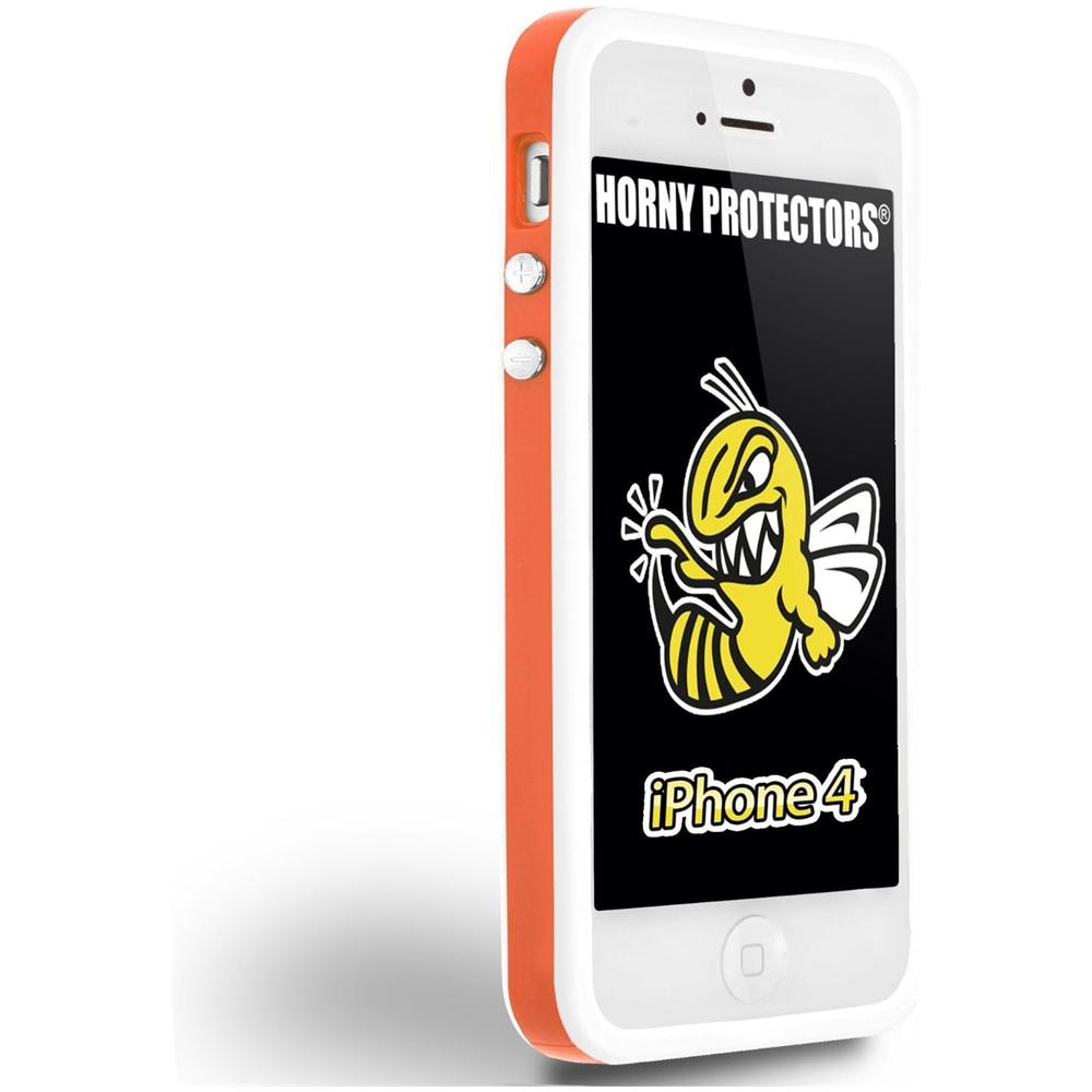 Custodia per Apple iPhone 4, arancione / bianco - Foto 1
