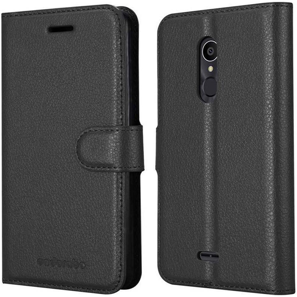 Custodia Compatibile Con Alcatel 3c In Nero Carbone - Coperchio Protettiva Con Chiusura Magnetica, Funzione Stand E Tasca Per Le Carte - Foto 8