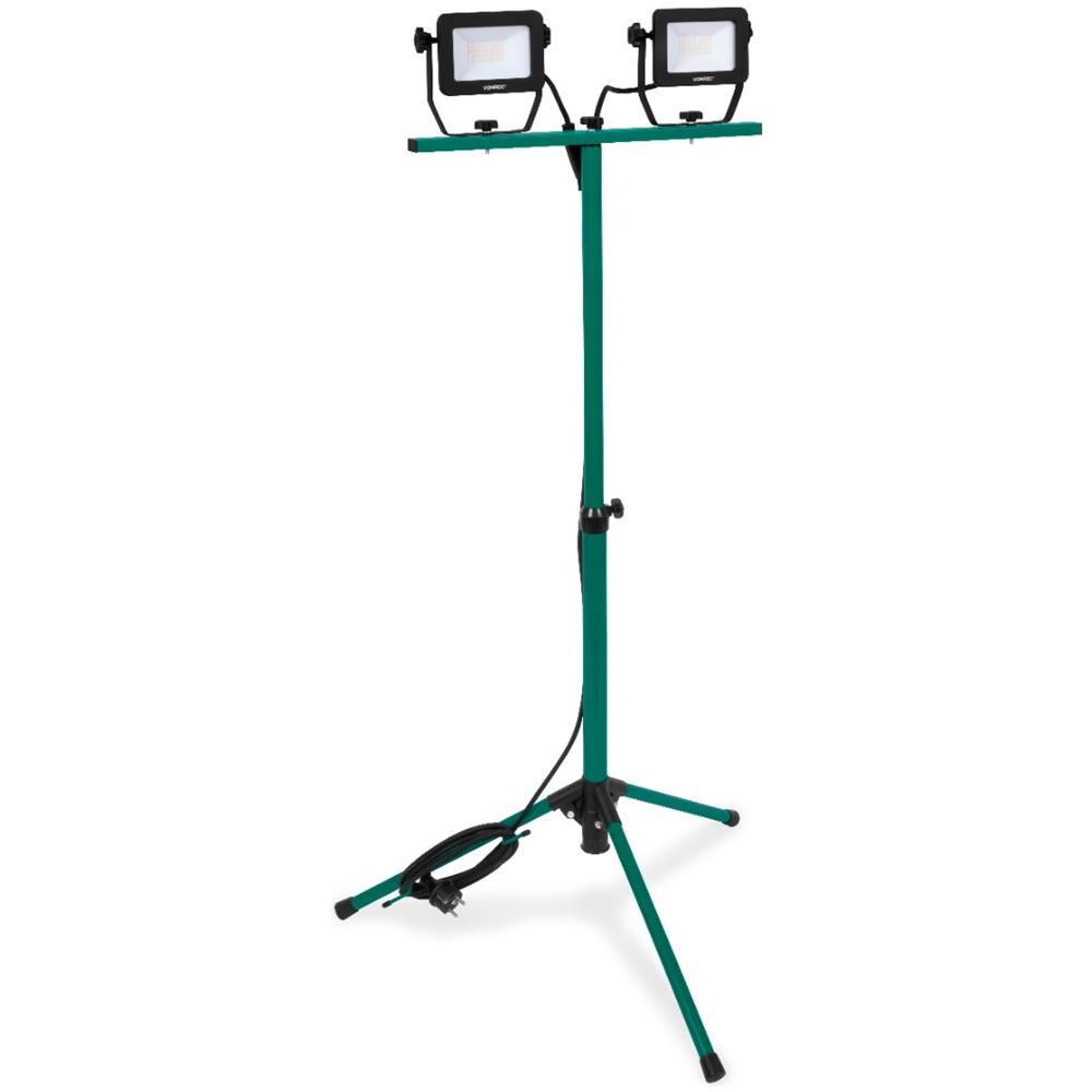 Doppia Lampada Da Lavoro Led 2x20w Con Treppiede.regolabile E Inclinabile - Foto 1