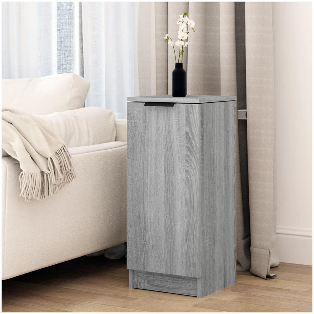 Credenza Grigio Sonoma 30x30x70 Cm In Legno Multistrato - Foto 1
