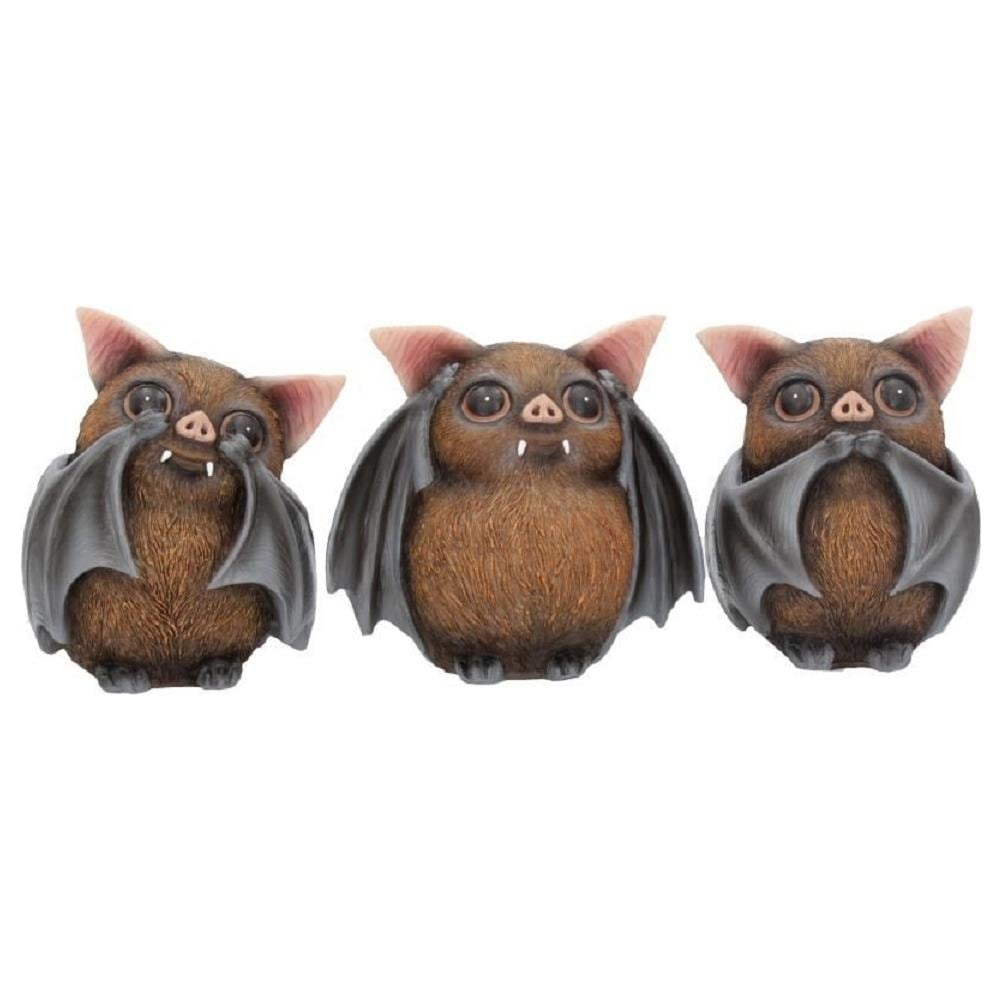 Nemesis Now - Three Wise Bats - Statuetta Da 8,5 Cm - Foto 9