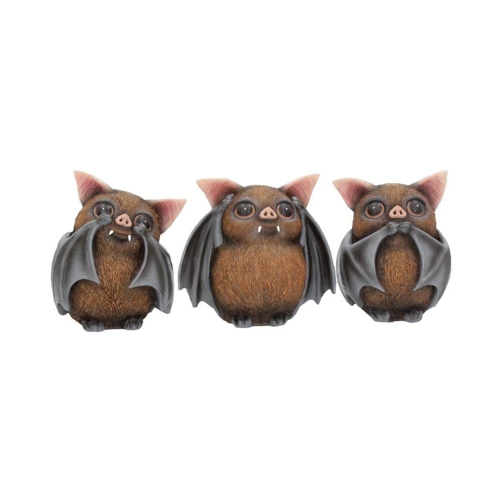 Nemesis Now - Three Wise Bats - Statuetta Da 8,5 Cm - Foto 1