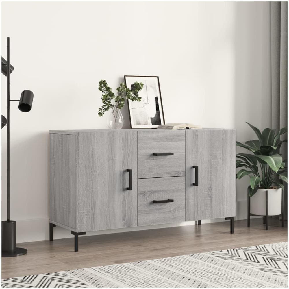 Credenza Grigio Sonoma 100x36x60 cm in Legno Multistrato - Foto 1