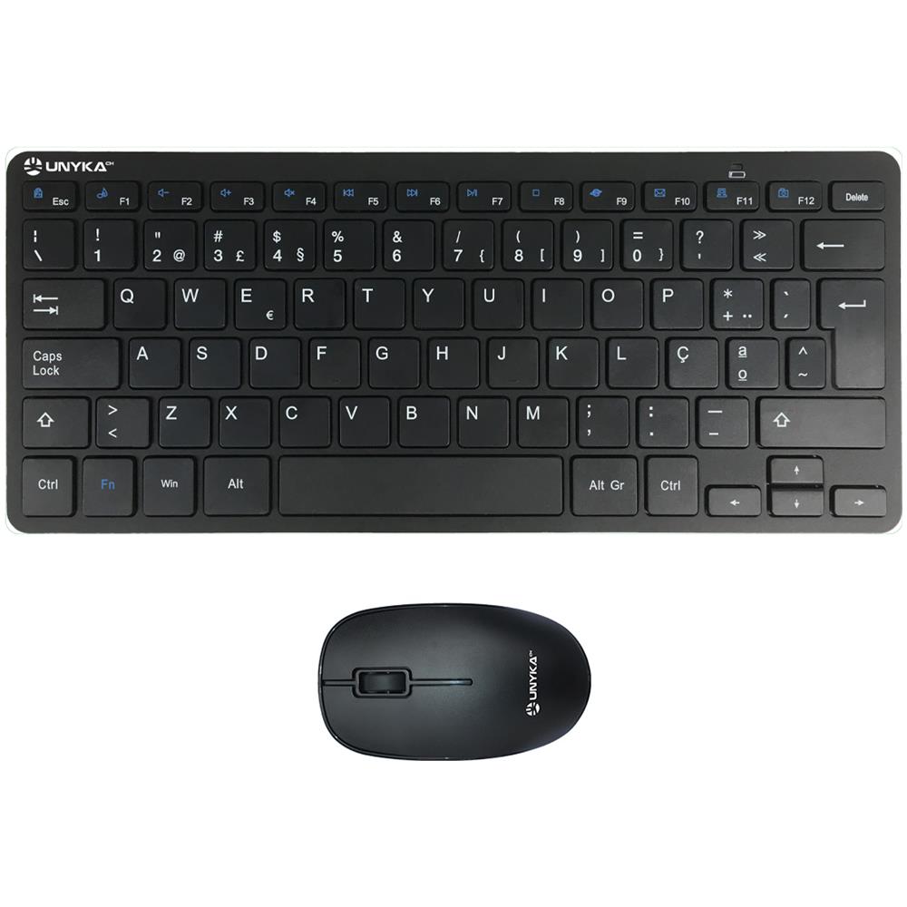 Tastiera e Mouse Wireless UK505448 (Layout Portoghese) Colore Nero - Foto 1