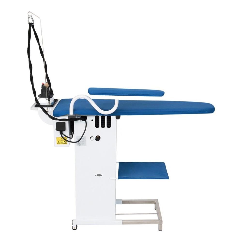 EOLO Tavolo da Stiro Professionale TS04 RA V6 Plus Piano Riscaldato Aspirante Soffiante 112x42 cm Ferro da Stiro Braccetto Stiramaniche Riscaldato Aspirante Soffiante Caldaia Efficienza Energetica A++ - Foto 2