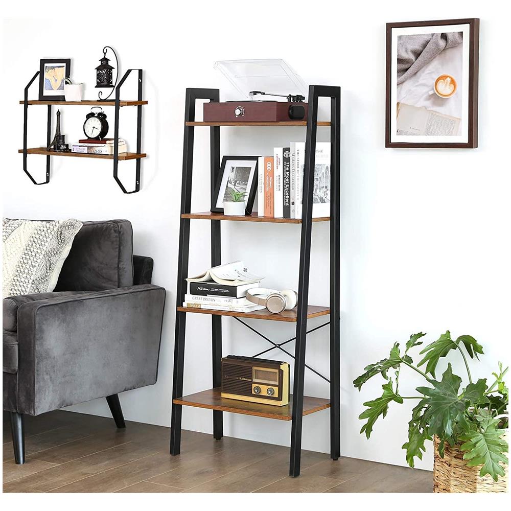 Libreria in stile rustico per soggiorno, camera da letto, ufficio - LLS44X - Foto 2